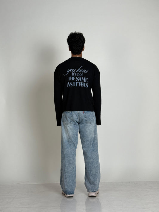 The "Harry Styles" Long-Sleeve Tee (Black)